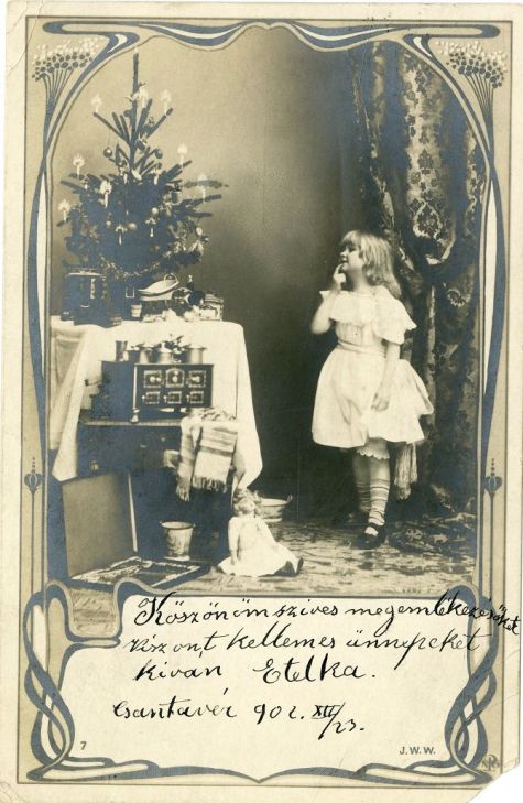 karácsonyi képeslap 1902